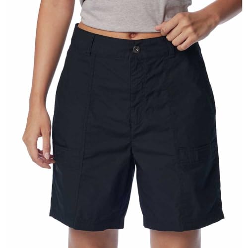 Columbia Women's Holly Hideaway Washed Out Bermuda Short, Black, 2