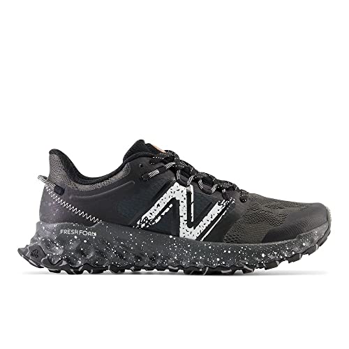 New Balance Women's Fresh Foam Garoe V1 Trail Running Shoe, Black/Blacktop/Sea Salt, 8
