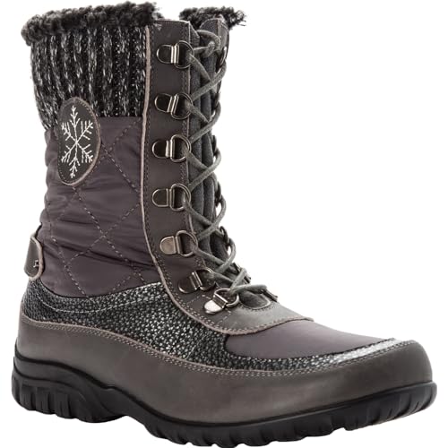 Propét Women's Delaney Frost Boot, Black, 07 2E US