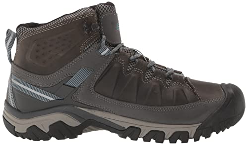 KEEN Women's Targhee 3 Mid Height Waterproof Hiking Boots, Weiss/Boysenberry, 11