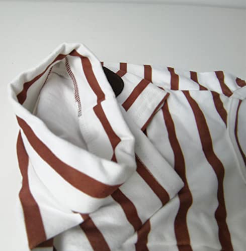 Pack of 2 Cute Doggie Embroidery Dog Coat Turtleneck Stretchy Dog Sweater Super Soft Dog Cold Weather Coat for Cats Dogs (X-Small, Blue+Yellow)