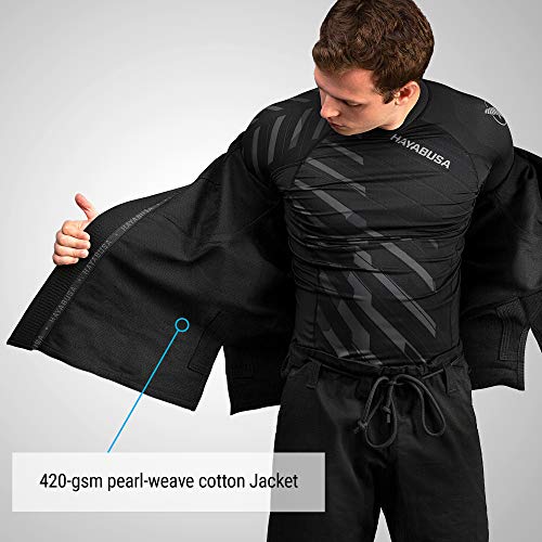 Hayabusa Lightweight Jiu Jitsu Gi - Black, A0