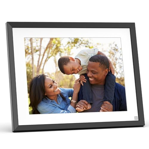 NexFoto 2K Digital Picture Frame 32GB, 11 Inch 2.4GHz/5GHz Dual-band WiFi Digital Photo Frame with IPS Touch Screen, Instantly Share Photos Videos via App or Email, Gifts for Mom Men