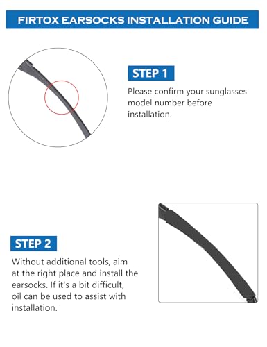 Replacement Earsocks for Oakley Quarter Jacket OO9200 Sunglass - Gray