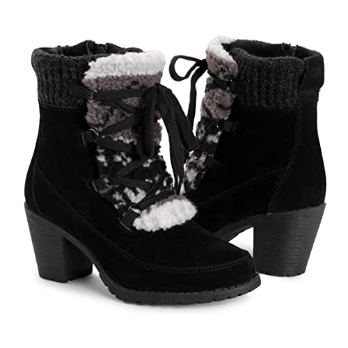 MUK LUKS Women's Lacy Lilah Boots, Black, 6