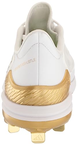 adidas Women's Adizero Purehustle 3 Elite Sneaker, White/Gold Metallic/Gold Metallic, 11