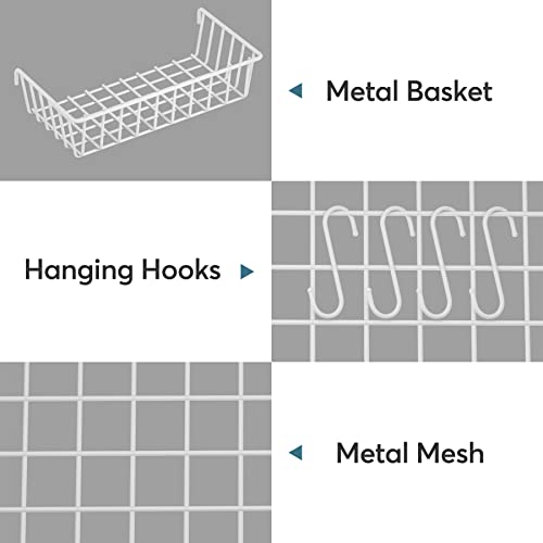 Tribesigns 55" Large Computer Desk with Wireless Charging 5 Storage Shelves, Office Desk Study Table Writing Desk Workstation with Hutch Bookshelf for Home Office (All Black)