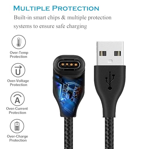 GOBEST Replacement Charger Cable Compatible with Garmin Watch, Charing Cord for Garmin Smartwatch USB-A 3.3 FT (1)