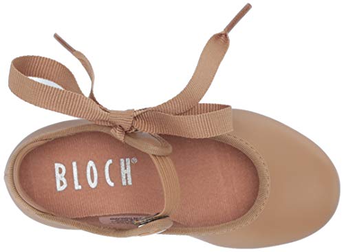 Bloch Girls' Annie Tyette Dance Shoe, Brown Tan, 8 W US