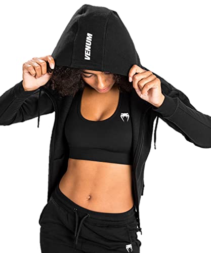 Venum womens Venum Essential Hoody Hooded Sweatshirt, Black, X-Small