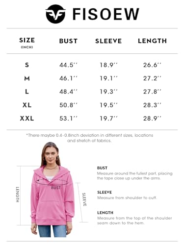 Fisoew Womens Casual Oversized Hoodies V Neck Long Sleeve Loose Pullovers Hooded Sweatshirts Tops Active Hoodie Light Grey