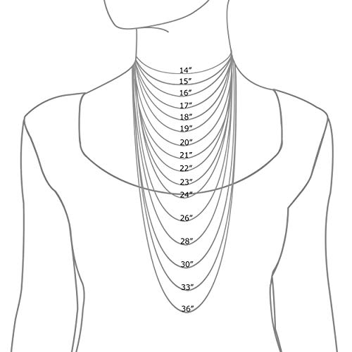 Hawaiian Silver Jewelry Sterling Silver Necklace – 1.1mm Diamond-Cut Rope Chain Necklace – Premium Italian Made Silver Jewelry – Elegant Silver Necklace for Women – 14-inch