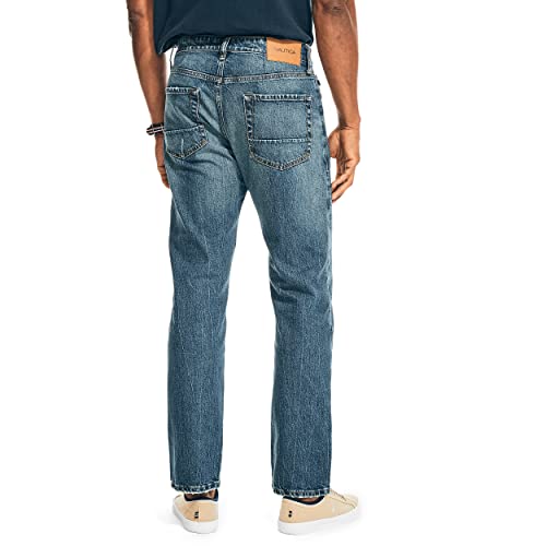 Nautica Men's Vintage Straight Denim Jeans, Botany Bay Wash, 34W x 34L