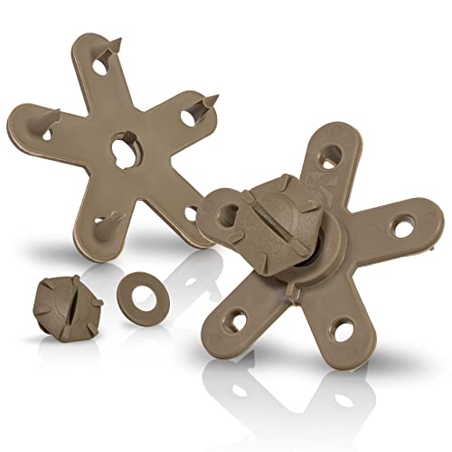 Eagle Klaw 2.0 Floor Mat Clips (8 Sets) for Car Mats and Floor Liners - Made in USA Car Accessories - Beige - 4 Car Floor Mats kit Without Cutter