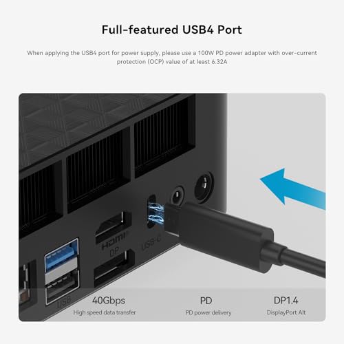 Beelink Mini PC, AMD Ryzen 7 5800H(7nm, 8C/16T) up to 4.4GHz, SER5 Pro Mini Computer 16GB DDR4 RAM 500GB NVME SSD, Micro PC 4K@60Hz Triple Display, Mini Gaming Computer WiFi6/BT5.2/HTPC/W-11 Pro