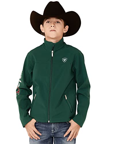 ARIAT Youth Team Softshell Mexico Jacket (X-Small, Verde)