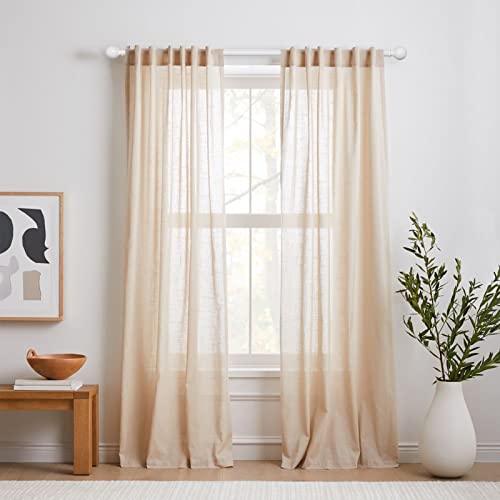 BRIOFOX Black Curtain Rods for 28 to 48 inch - Adjustable 1 Inch Thicken Curtain Rods,Decorative Drapery Single Window Rods with Imitation Wood Grain Finials