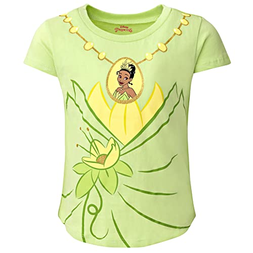 Disney Princess Belle Aurora Cinderella Toddler Girls 4 Pack T-Shirts Blue/Pink Yellow 2T