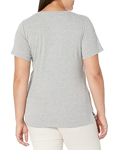 EVANS Women's Plus Size TOP V Neck ESS E, Buttercream
