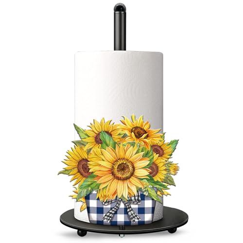 Valentine's Day Paper Towel Holder & Decor - Metal Stand for Kitchen & Bathroom Countertops