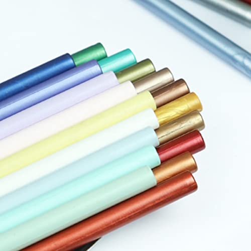 Black Wax Sealing Sticks for Wax Seal Stamp, ONWINPOR 8PCS Wax Seal Sticks for 0.43’’ Glue Gun, Great for Wedding Invitations, Wine Packages, Cards Envelopes, Gift Wrapping (Black)