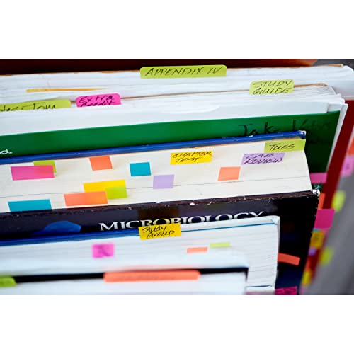 Post-it Flags Value Pack, 50/Dispenser, 4 Dispensers/Pack, 1 in Wide, Assorted Colors, Includes Free Flags + Highlighter (680-RYBGVA)