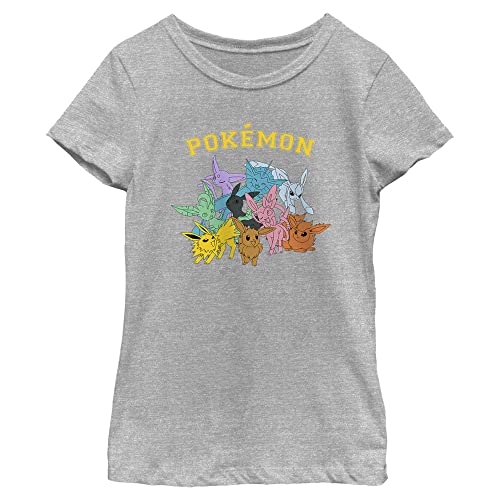 Pokemon Gotta Catch Eeveelutions Girls Short Sleeve Tee Shirt Purple Berry