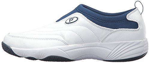 Propét Women W3851 Wash & Wear Slip-on II Slip Resistant Sneaker Walking Shoe, Sr White, 6.5 Medium