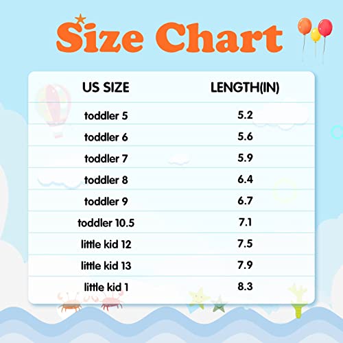 shopUAL Kids Water Shoes Toddler Boys Girls Aqua Socks Quick Dry Water Skin Barefoot Sports Swimming Pool Beach Light Pink Toddler 6