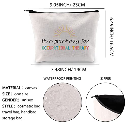 XYANFA Occupational Therapy Makeup Bag Ot Student Gift Ot Thank You Gift Ot Therapist Zipper Pouch (good day Crossbody Bag)