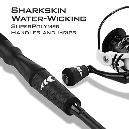 KastKing Crixus Fishing Rod and Reel Combo, Spinning, 6ft, Medium Light, 2pcs, 2000 Reel