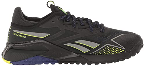 Reebok Unisex Nano X2 Tr Adventure Cross Trainer, Black/Bold Purple/Acid Yellow, 11 US Men