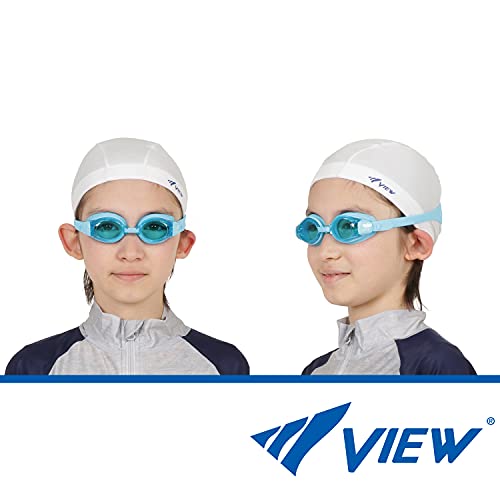 VIEW Swimming Gear V-730JASA SWIPE Youth Swim Goggles, Aquamarine