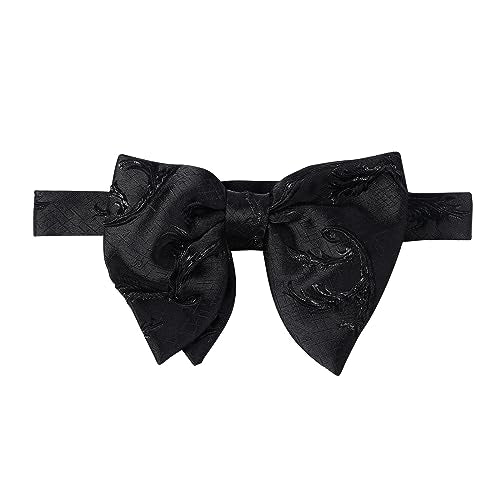 SKEPO Fashion Mens Flower Pattern Adjustable Neck Floral Bowtie Bow Tie for Wedding Anniversary Christmas