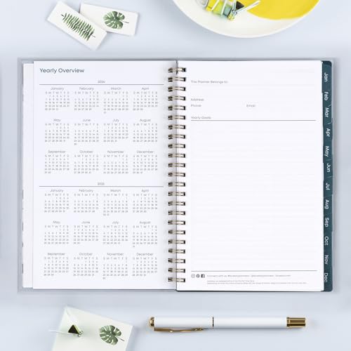 Blue Sky 2024 Weekly and Monthly Planner, January - December, 5" x 8", Clear Pocket Cover, Wirebound, Grenada (137275-24)