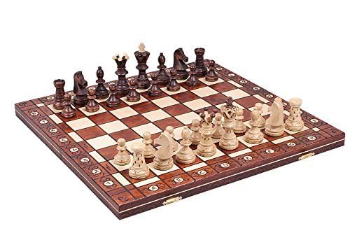 The Jarilo, Unique Elegant Wooden Chess Game Set, Pieces, CBoard and Chess Piece Storage – Finely Handcrafted in Europe for Adults and Kids