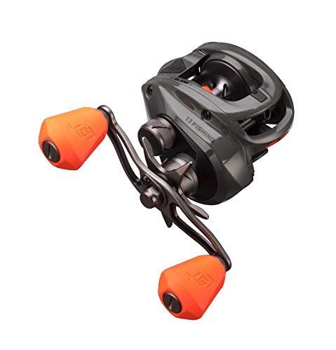 13 FISHING - Concept Z SLIDE - 6.8:1 Gear Ratio - Right Hand Retrieve (Fresh+Salt) - ZSLD2-6.8-RH, Battleship Grey