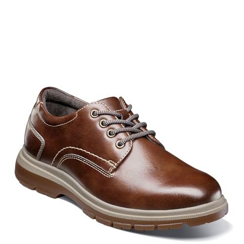 Florsheim Lookout Plain Toe Ox Jr Boys ToddlerYouth Oxford 3 M US Little Kid Chestnut