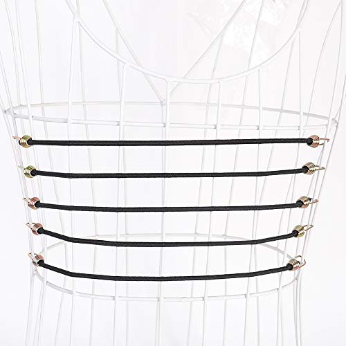 XSTRAP STANDARD 10-Inch Mini Bungee Cords 20 Pieces Rubber Stretchy Bungee Cords with Steel Hooks for Tarp Covers, Canvas Canopies, Motorcycle, Cargo, Hang Christmas Ornaments