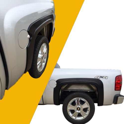 Factory/OE Design Fender Flares for 2007-2013 Chevrolet Silverado. Set of 4 (Short Bed (5'8") Models) | DOES NOT FIT ANY GMC TRUCKS