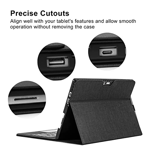 Omnpak Microsoft Surface Pro 7 Case,Protective Case for 12.3 Inch Surface Pro 7 Plus, Surface Pro 7, Surface Pro 6, Pro 5, Pro 4 Compatible with Type Cover Keyboard(Keyboard not Included)