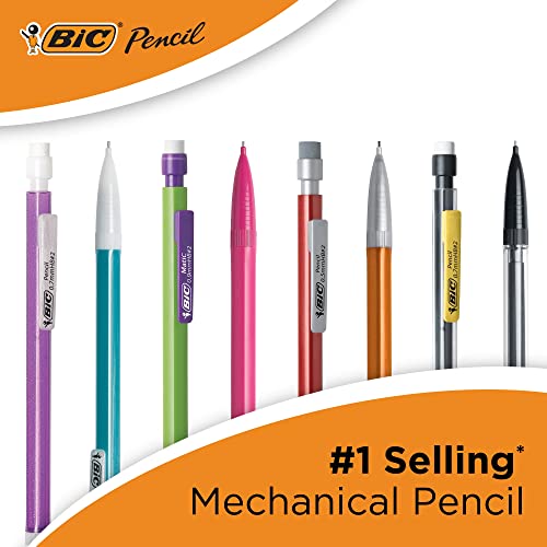 BIC Xtra-Smooth Mechanical Pencil, Color Edition, Medium Point (0.7mm), Perfect For The Classroom & Test Time, 24-Count