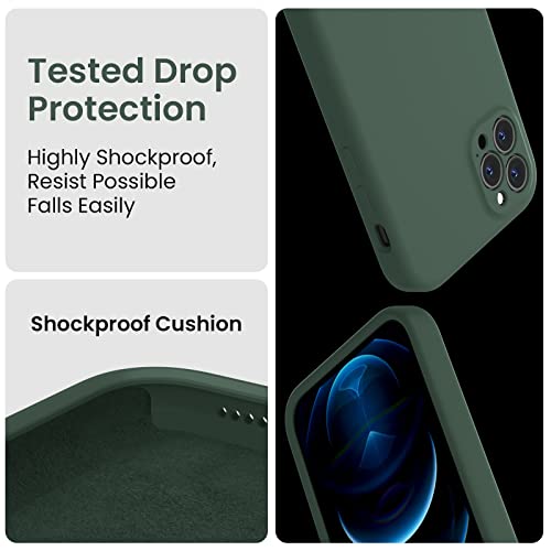 FireNova Designed for iPhone 12 Pro Max Case, Silicone [Camera Protecion] Phone Case with Soft Anti-Scratch Microfiber Lining, 6.7 inch, Klein Blue