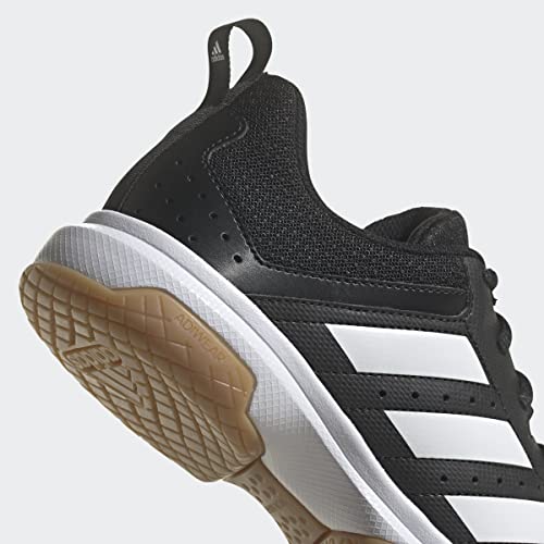 adidas Women's Ligra 7 Indoor Track and Field Shoe, Black/White/Black, 9