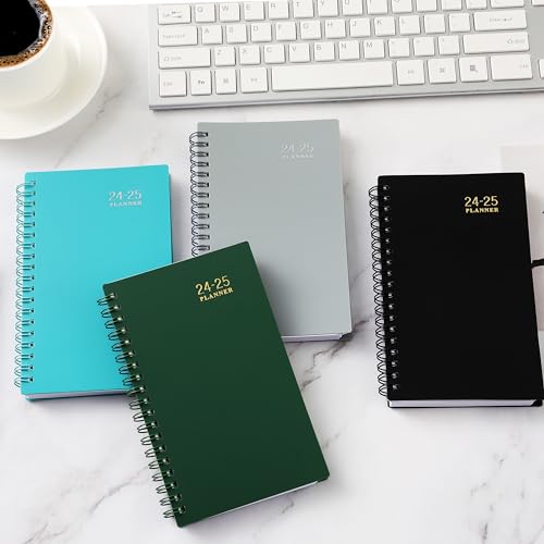 2024-2025 Pocket Planner/Calendar - Weekly & Monthly Pocket Planner, JUL. 2024 - Jun. 2025, 6.8" x 4.3", Strong Twin - Wire Binding, plastic cover