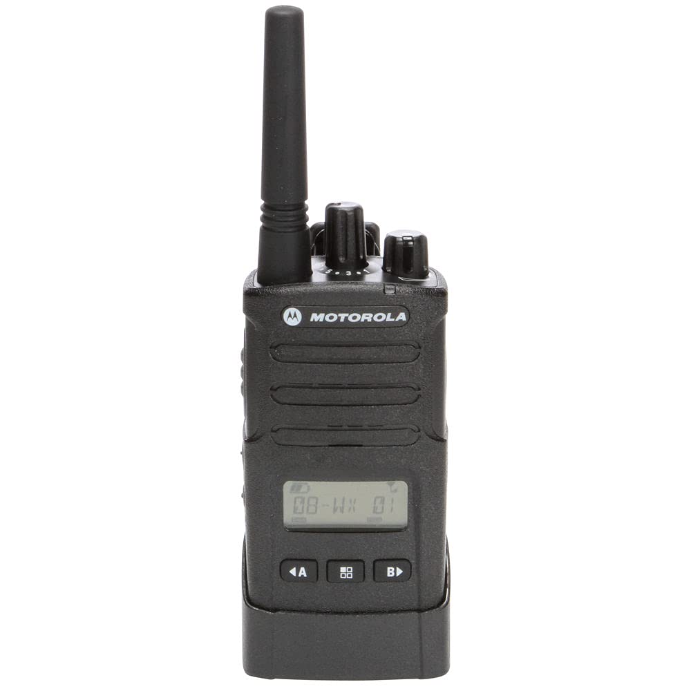 Motorola RMU2080d On-Site 2-Way Business Radio with Display (RMU2080D) + Mic Sanitizer Spray + Microfiber Cloth - Base Bundle