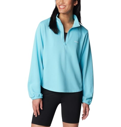 Columbia Women's Trek French Terry Half Zip Update, Aquamarine, X-Small