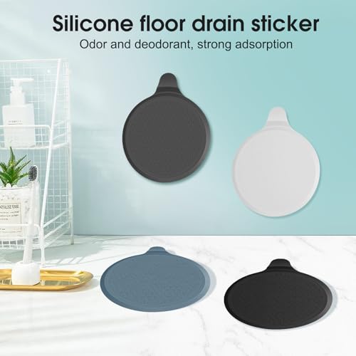 CukoHno Kitchen Sink Stopper,Silicone Bathtub Stopper,6"*7.3"Diameter Large Sink Plug,Drain Stopper for Shower,Bathroom Sinks,Bathtubs,Black,1 Pack