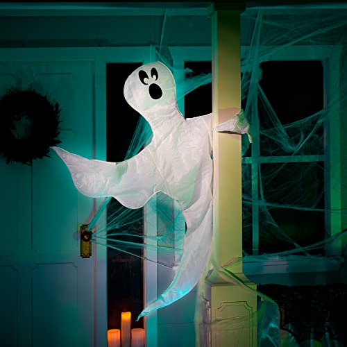 JOYIN 53” Halloween Bendable Tree Wrap Ghost Decoration for Halloween Outdoor, Lawn Decor, Tree, Pilar Decorations, Ghost Party Supplies