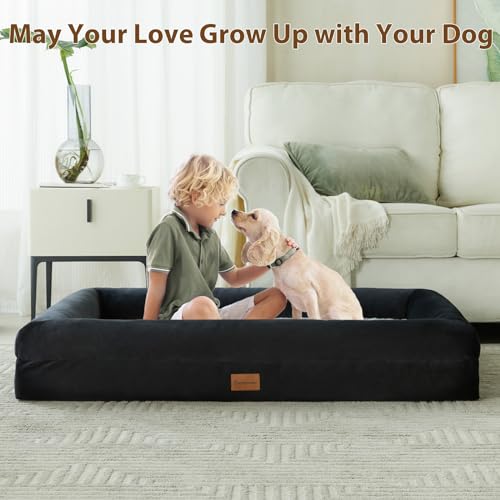 BFPETHOME Dog Beds for Small Dogs, Washable Dog Bed with Sides, Orthopedic Small Sized Dog Beds with Removable Cover & Waterproof Dog Bed for Pet